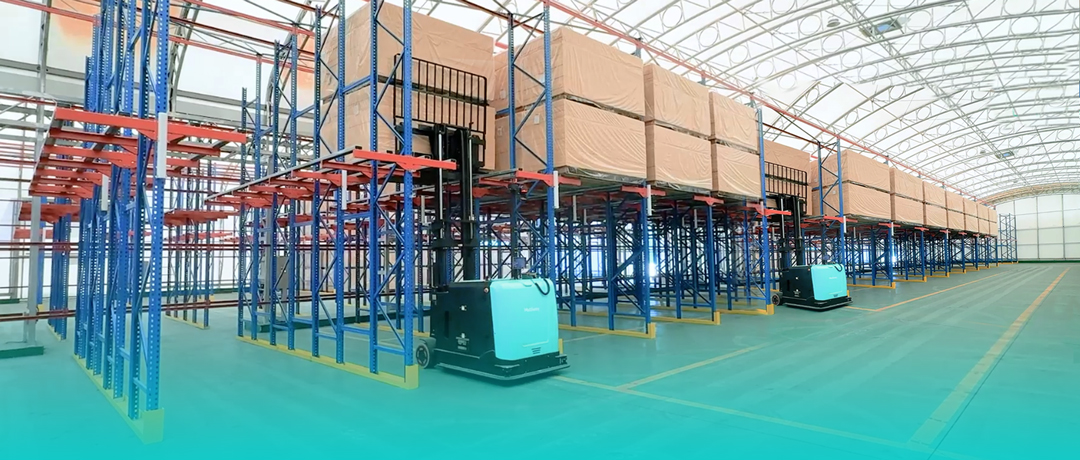 Caso de referencia | Grupo Byucksan (Corea del Sur) × Multiway Robotics Proyecto de automatización con estanterías drive-in: eficiencia incrementada en más del 30 %