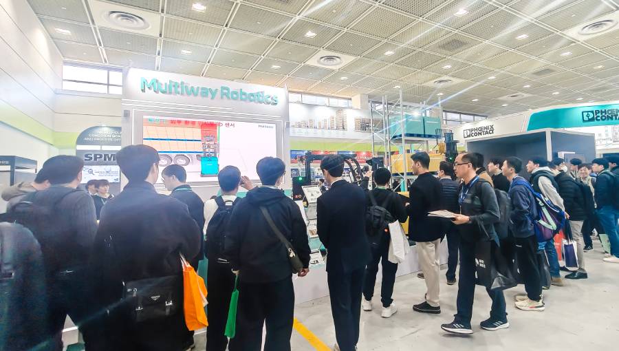 Multiway Robotics destaca en Korea AW 2026 | Soluciones autónomas de carga y descarga por portón trasero y almacenamiento/recuperación en gran altura atraen gran atención