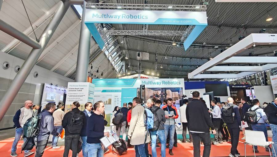Cobertura de feria | Cuarta participación en LogiMAT Alemania: Multiway Robotics reafirma el valor de las carretillas elevadoras autónomas mediante su sólida capacidad de aplicación en escenarios