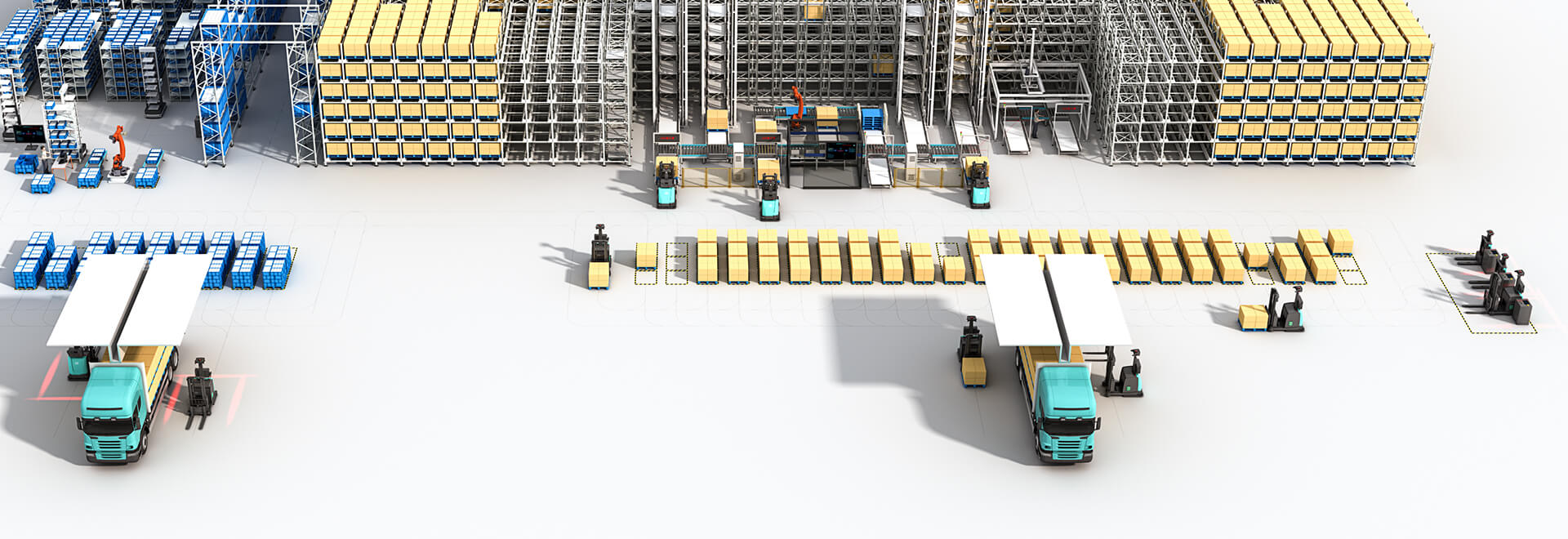 Multiway Robotics의 수십 대의 경량 무인 포크리프트 X20은 보안 자재 창고의 스마트 물류 구축에 도움이 됩니다