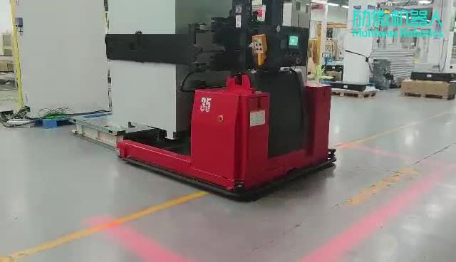 Multiway Robotics Empilhadeira Não Tripulada de Grande Capacidade + Linha de Produção + Sistema Sky Eye + Carga de 4T Multiway Robotics
