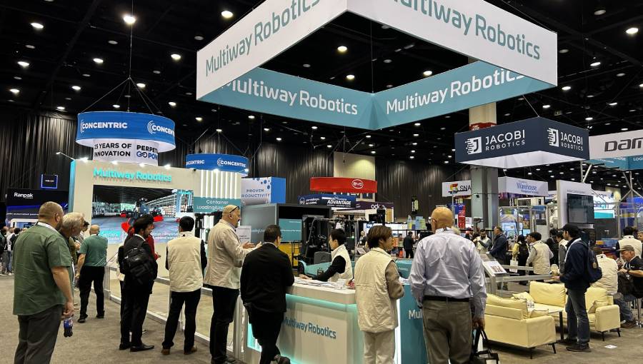 Multiway RoboticsEmpilhadeira Não TripuladamarcaempresaPROMAT 2025exibição